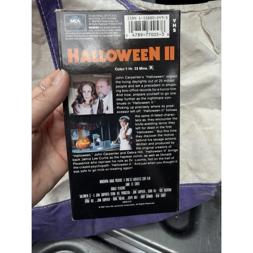 Halloween II 2 VHS Horror 1981 MCA John Carpenter Michael Myers Good Shape
